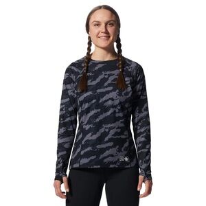 Mountain Hardwear Women's Stretch Long Sleeve Crew Hiking Climbing Skiing Sz XS